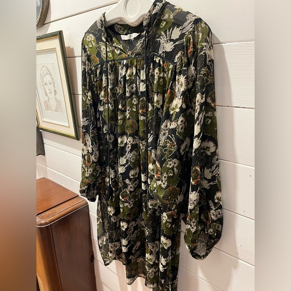 Zara Floral Tunic - Black and Green - Picture 6 of 7